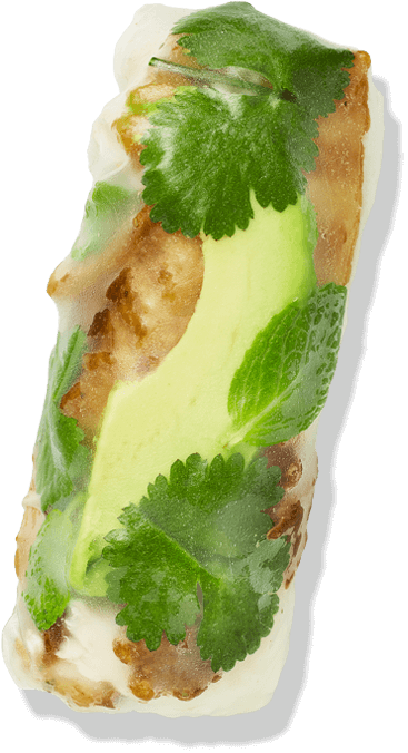 Lime Crusted Fish & Avo Fresh Rolls