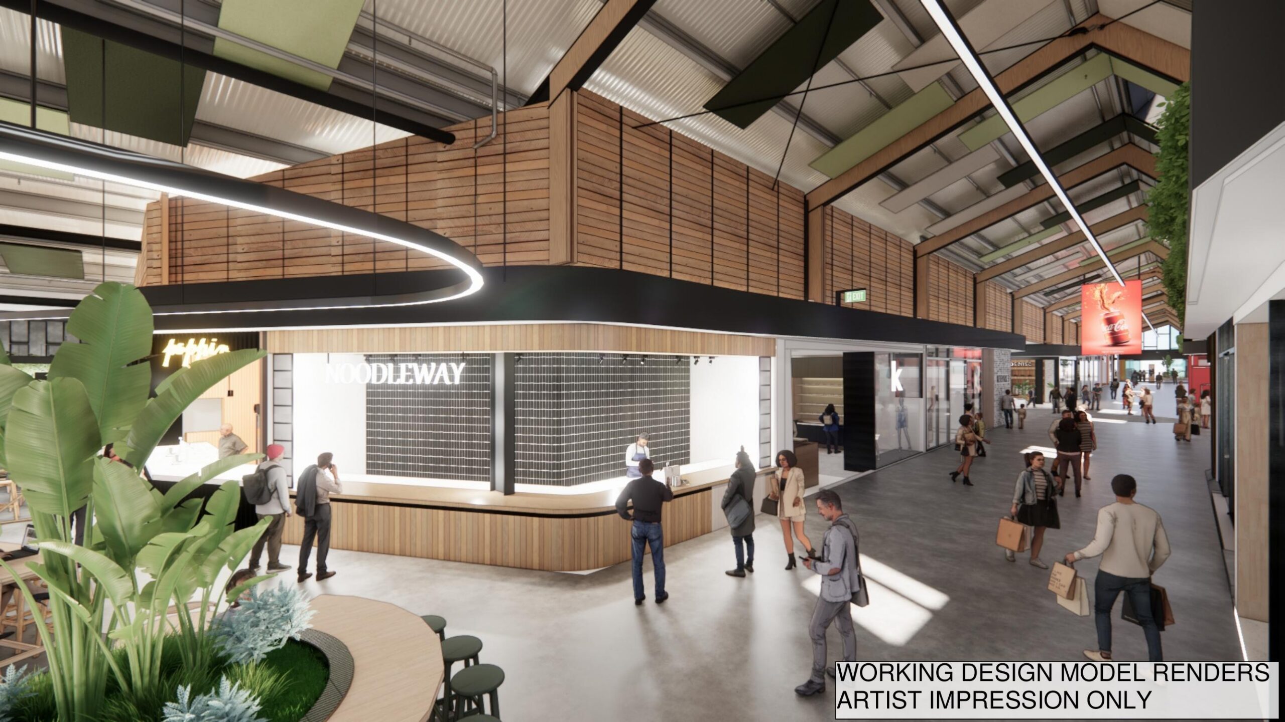 The new dining precinct at the reimagined Richmond Mall