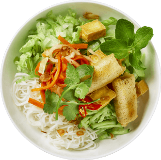 Tofu & Vegetable Spring Rolls Bún
